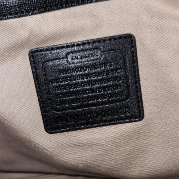 Coach Black Leather City Tote - Picture 2 of 10